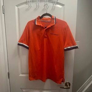 Clean Authentic BMW polo Bright orange Golf sport feels like a sports polo